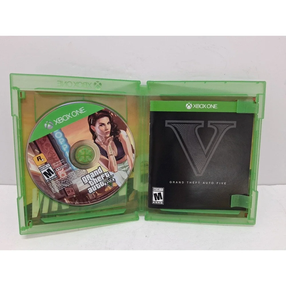 Grand Theft Auto V GTA 5 Xbox One Rockstar Games Action Adventure Game Disc CIB